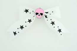 White / skull plain pink white skull