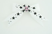 White / skull cross eye pink white skull