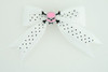 Dot white / skull tooth pink white skull