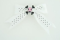 Dot white / skull squared pink white skull