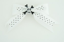 Dot white / skull cross eye white White skull