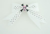 Dot white / skull cross eye pink white skull