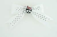 Dot white / cute skull bone black-red white cute Skull