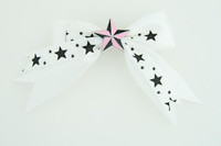 White / star black-pink white star