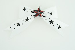 White / star black-red white star