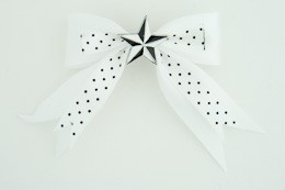 Dot white / star black-white White star