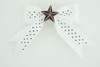 Dot white / star black-red white star