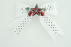 Dot white / star cherry black-red white star