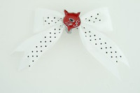 Dot white / cat red white animal