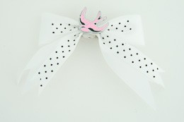 Dot white / swallow pink white animal