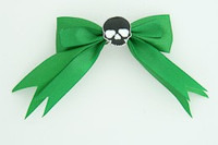 Green / skull plain black green skull