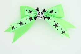 Green / skull cross eye white green skull