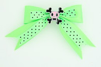 Dot green / skull squared pink green skull