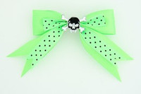 Dot green / skull tooth black green skull