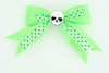 Dot green / skull plain white green skull