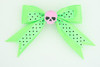Dot green / skull plain pink green skull