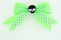 Dot green / skull plain black green skull