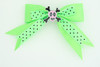Dot green / skull cross eye pink green skull