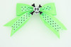 Dot green / skull cross eye white green skull