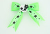 Green / cute skull flower white-black green cute skull