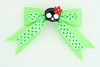 Dot green / cute skull flower black-red green cute skull