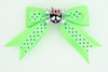 Dot green / cute skull bone black-red green cute skull