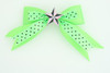 Dot green / star black-pink green star