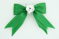 Green / cat white green animal