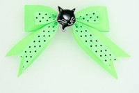Dot green / cat black green animal