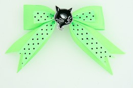 Dot green / cat black green animal