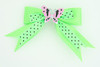 Dot green / butterfly pink green animal