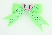 Dot green / butterfly pink green animal