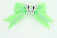 Dot green / butterfly white green animal