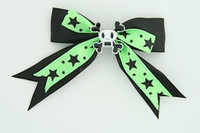 Bl-green / skull squared white black-green skull