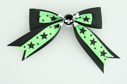 Bl-green / skull tooth black black-green skull