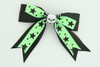 Bl-green / skull tooth White black-green skull