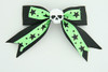 Bl-green / skull plain white black-green skull