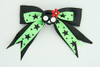Bl-green / cute skull flower black-red black-green cute skull