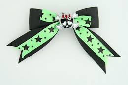 Bl-green / cute skull bone black-red black-green cute skull
