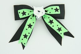 Bl-green / cat white black-green animal