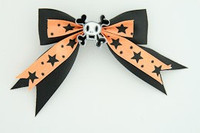 Bl-orange / skull squared white black-orange skull