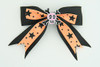 Bl-orange / skull cross eye pink black-orange skull