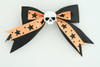 Bl-orange / skull plain white black-orange skull