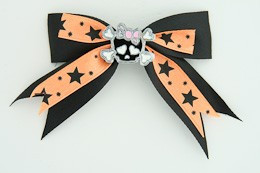 Bl-orange / cute skull bone black-pink Black-orange cute skull