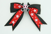 Bl-red / skull squared pink black-red skull