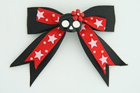 Bl-Red / cute skull flower black-red black-red cute skull