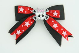 Bl-red / cute skull bone white-pink black-red cute skull
