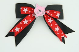 Bl-red / cat pink black-red animal