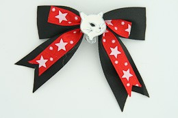 S Bl-red / cat white black-red animal