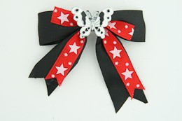 Bl-red / butterfly white black-red animal